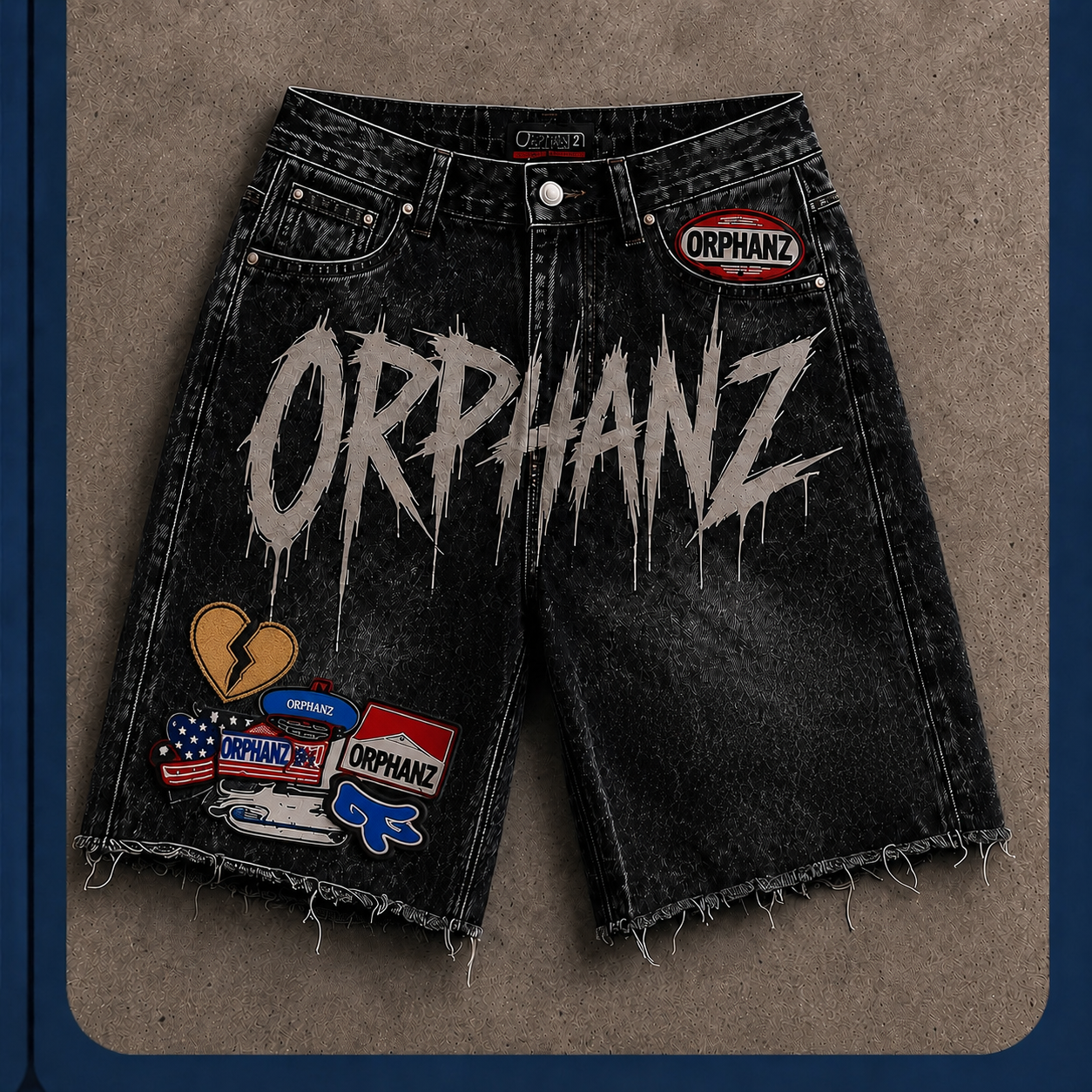 0rphanz jean shorts