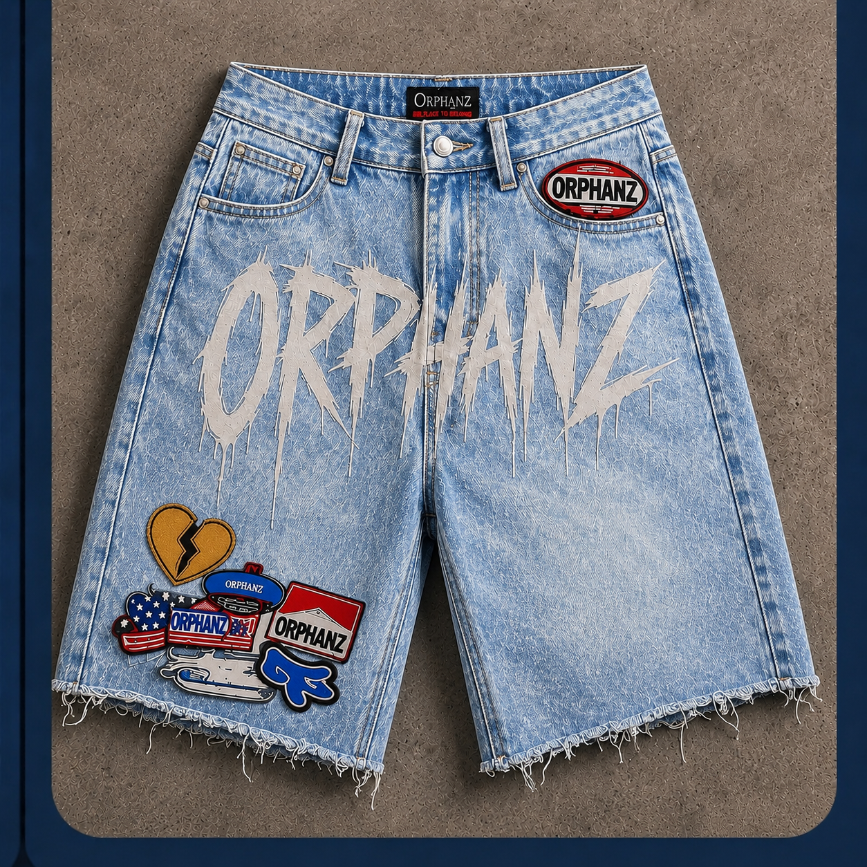 0rphanz jean shorts
